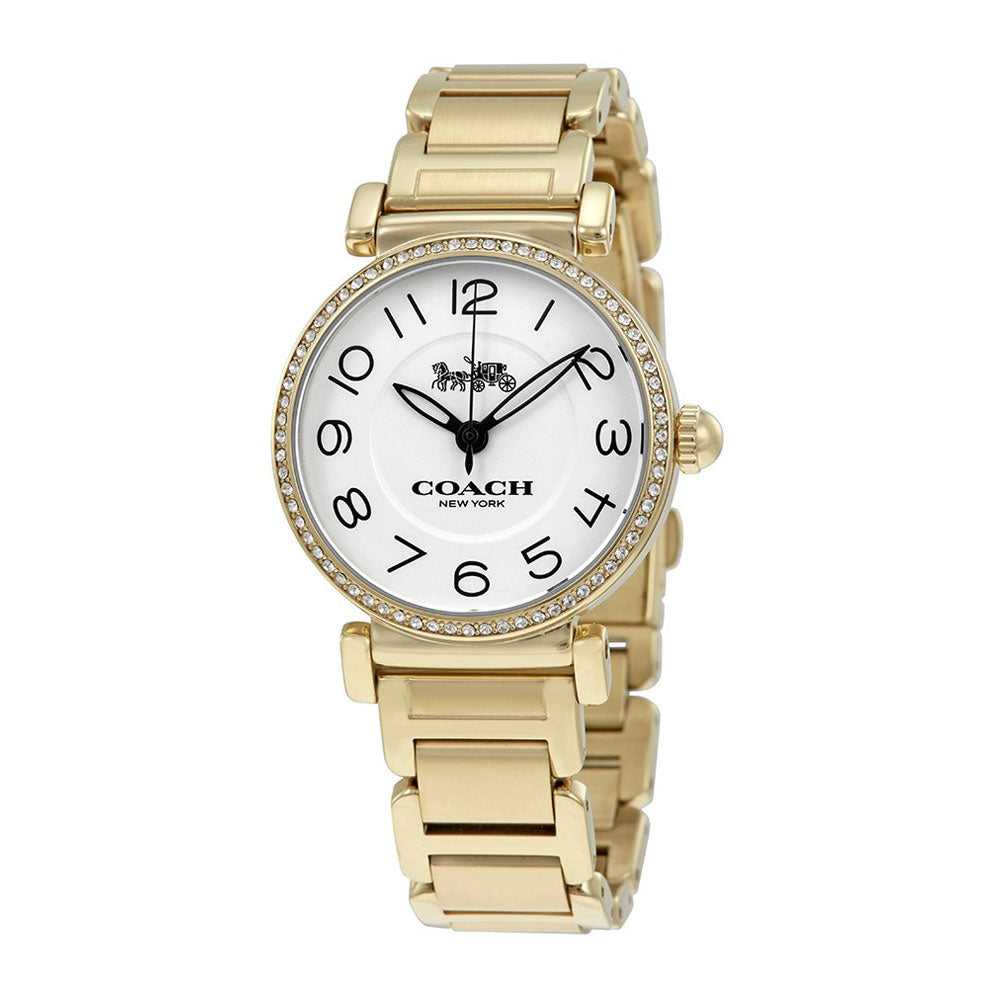 COACH MADISON ANALOG QUARTZ GOLD STAINLESS STEEL 14502855 WOMEN'S WATCH - H2 Hub Watches
