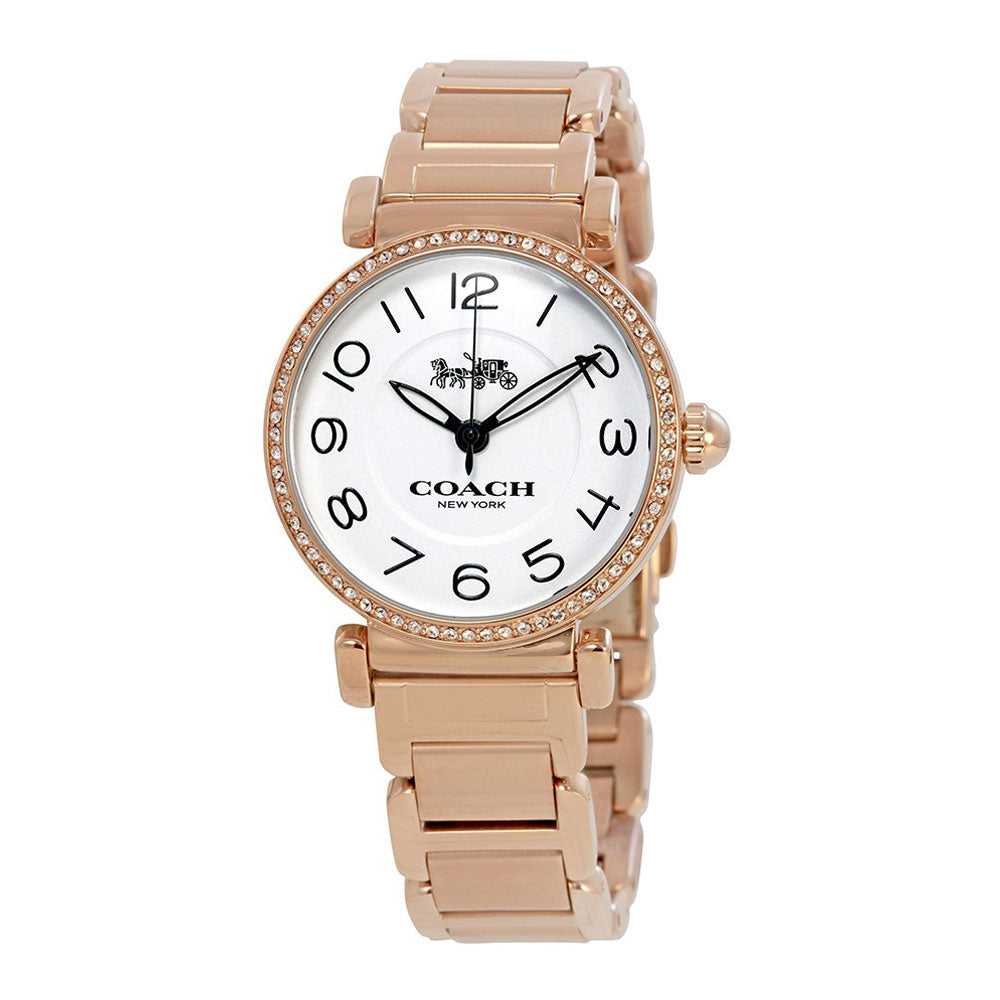 COACH MADISON ANALOG QUARTZ ROSE GOLD STAINLESS STEEL 14502856 WOMEN'S WATCH - H2 Hub Watches