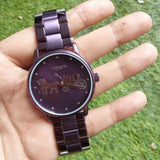 COACH GRAND ANALOG QUARTZ PURPLE STAINLESS STEEL 14502923 WOMEN'S WATCH