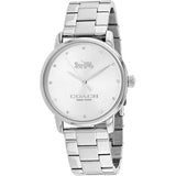 COACH GRAND ANALOG QUARTZ SILVER STAINLESS STEEL 14502926 WOMEN'S WATCH