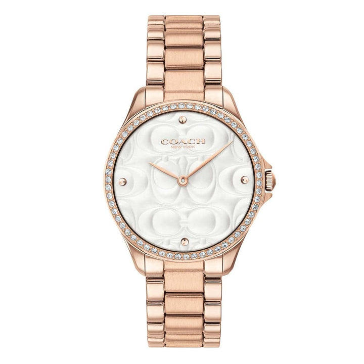 COACH MODERN SPORT ANALOG QUARTZ ROSE GOLD STAINLESS STEEL 14503072 WOMEN'S WATCH - H2 Hub Watches