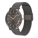 COACH PERRY ANALOG QUARTZ BLACK STAINLESS STEEL 14503127 MESH STRAP WOMEN'S WATCH - H2 Hub Watches