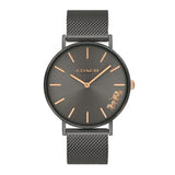 COACH PERRY ANALOG QUARTZ BLACK STAINLESS STEEL 14503127 MESH STRAP WOMEN'S WATCH - H2 Hub Watches