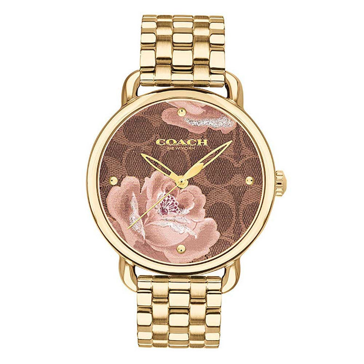 COACH DELANCEY ANALOG QUARTZ GOLD STAINLESS STEEL 14503164 WOMEN'S WATCH - H2 Hub Watches