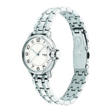 Coach New York White Dial Silver Strap Women Watch 14503601