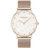 Coach New York Perry Rose Gold Milanese Strap Women Watch 14503631