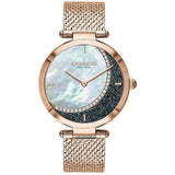 Coach Park White Mother Of Pearl 14503766 Rose Gold Stainless Steel Women's Watch