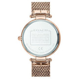 Coach Park White Mother Of Pearl 14503766 Rose Gold Stainless Steel Women's Watch