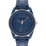 Coach New York Preston Navy Ceramic Stainless Steel Women Watch 14503773