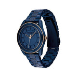Coach New York Preston Navy Ceramic Stainless Steel Women Watch 14503773
