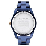 Coach New York Preston Navy Ceramic Stainless Steel Women Watch 14503773