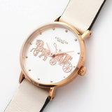 COACH PERRY 14503796 CHALK LEATHER STRAP WOMEN'S WATCH