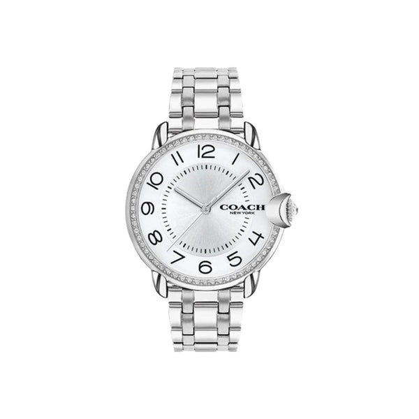 Coach Arden Silver White Dial And Stainless Steel Strap Women Watch 14503808