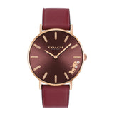 Coach Perry 14503851 Red Leather Ladies Watch