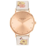 Coach Perry Rose Gold Dial And Leather Strap Women Watch 14503920