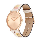 Coach Perry Rose Gold Dial And Leather Strap Women Watch 14503920