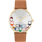 Coach New York Brown Leather Strap Women Watch 14503974