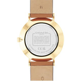 Coach New York Brown Leather Strap Women Watch 14503974