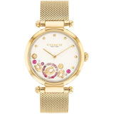 Coach New York Gold Milanese Strap Women Watch 14504003