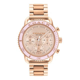 Coach New York Chronograph Rose Gold Stainless Steel Strap Men Watch 14504052