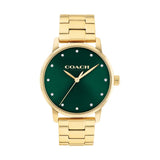 Coach New York Gold Stainless Steel Strap Women Watch 14504069
