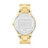 Coach New York Gold Stainless Steel Strap Women Watch 14504069