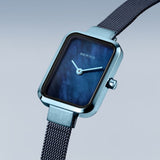 Bering Classic Blue Dial Milanese Strap Women Watch 14520-398