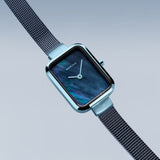 Bering Classic Blue Dial Milanese Strap Women Watch 14520-398