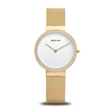Bering Classic White Dial Gold Stainless Steel Women Watch 14531-330
