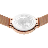 Bering Classic Green Dial Rose Gold Stainless Steel Strap Women 14531-368