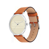 Coach Charles Chalk Brown Leather Strap Men Watch 14602600