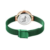 BERING 14627-CHARITY GREEN STAINLESS STEEL MESH STRAP WOMEN WATCH