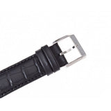 HUGO BOSS SUB-SECOND ANALOG QUARTZ SILVER STAINLESS STEEL 1512844 BLACK LEATHER STRAP MEN'S WATCH - H2 Hub Watches