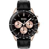 HUGO BOSS 1513580 BLACK LEATHER MEN WATCH