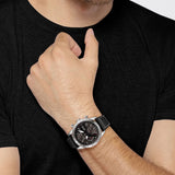 HUGO BOSS 1513853  BLACK LEATHER MEN WATCH
