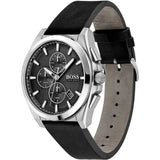 HUGO BOSS 1513881 BLACK LEATHER MEN WATCH