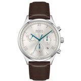 Hugo Boss 1513889 Silver Dial Brown Leather Men's Watch