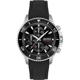 HUGO BOSS 1513912 BLACK LEATHER CHRONOGRAPH MENS WATCH