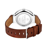 Bering Max Rene White Dial Brown Leather Strap Men Watch 15531-504