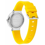 BERING 15531-600 MAX RENE POLISHED SILVER CASE YELLOW RUBBER STRAP WOMEN'S WATCH