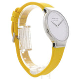 BERING 15531-600 MAX RENE POLISHED SILVER CASE YELLOW RUBBER STRAP WOMEN'S WATCH