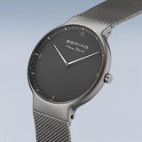 Bering Max Rene Gray Dial And Mesh Strap Men Watch 15540-377