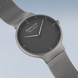 Bering Max Rene Gray Dial And Mesh Strap Men Watch 15540-377