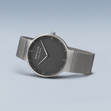 Bering Max Rene Gray Dial And Mesh Strap Men Watch 15540-377