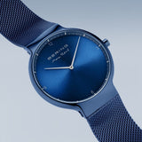 Bering Max Rene Blue Dial And Milanese Strap Men Watch 15540-397