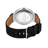 Bering Max Rene White Dial Black Leather Strap Men Watch 15540-409