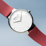 BERING MAX RENE 15540-500 RED SILICON STRAP MEN WATCH