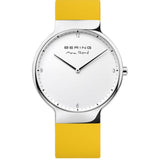 BERING MAX RENE 15540-600 YELLOW SILICONE STRAP MEN WATCH