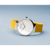 BERING MAX RENE 15540-600 YELLOW SILICONE STRAP MEN WATCH