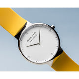 BERING MAX RENE 15540-600 YELLOW SILICONE STRAP MEN WATCH
